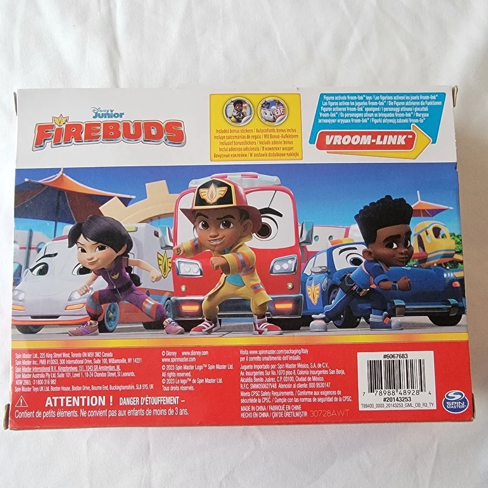 Disney Junior Firebuds Rescue Team 3 Figures With Accessories Toy Gifts